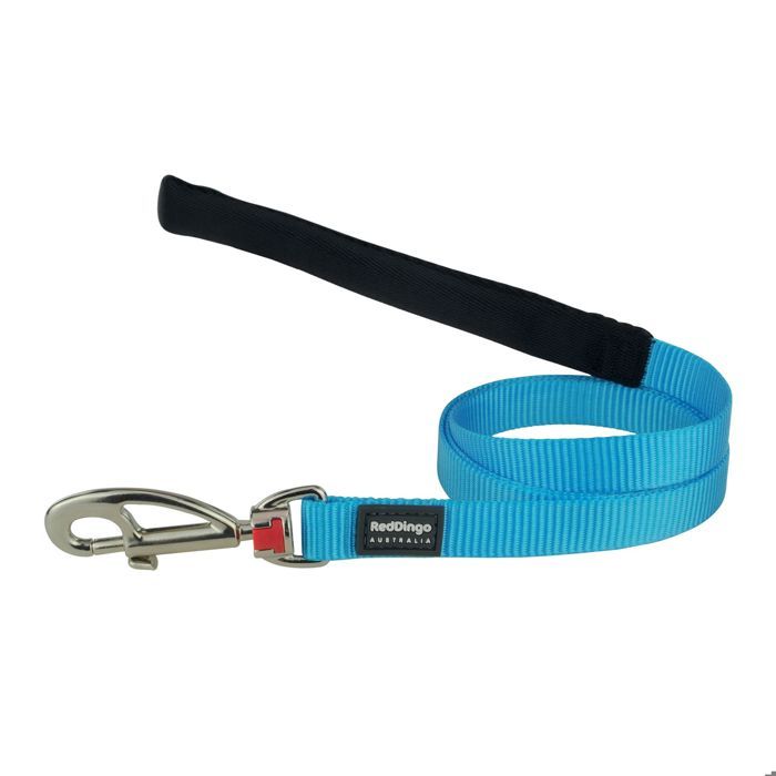 Laisse pour chien - Red Dingo - Turquoise - Poignée rembourrée - Multi-positions - 1,1-1,8 m