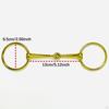 Horse Mouth Bit Snaffle Sturdy Easy to Install Carbon Steel Simply Broken O Rings Equestrian