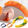 1pair Cartoon Toilet Seat Cover, Washable Sticker Cover, Waterproof & Dirt-resistant, Four Seasons Universal Toilet Mat