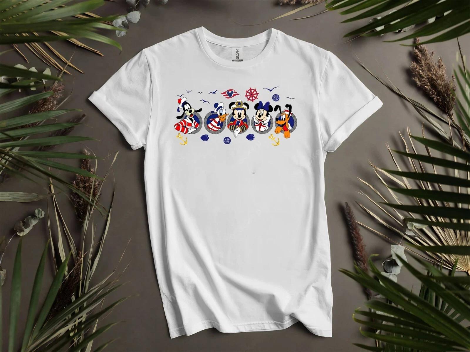 Cute Disney Cruise Line Mickey T-shirt T shirt Men Women Unisex Tshirt K34 XS
