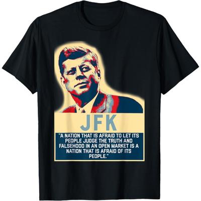 Koszula JFK_ Osądź Prawdę Cytat Koszulka T-Shirt