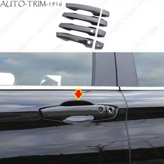 ABS Carbon Side Outside Door Handle Cover Trim For Mitsubishi Outlander 22-