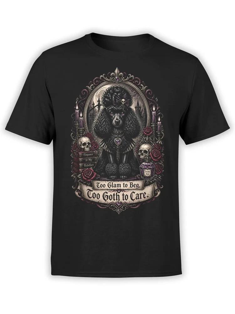 Goth Glam Poodle Tshirt Unisex S