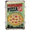 Vintage Metal Tin Sign Pizza Party Wall Decor Retro Kitchen Cafe Bar Home Plaque