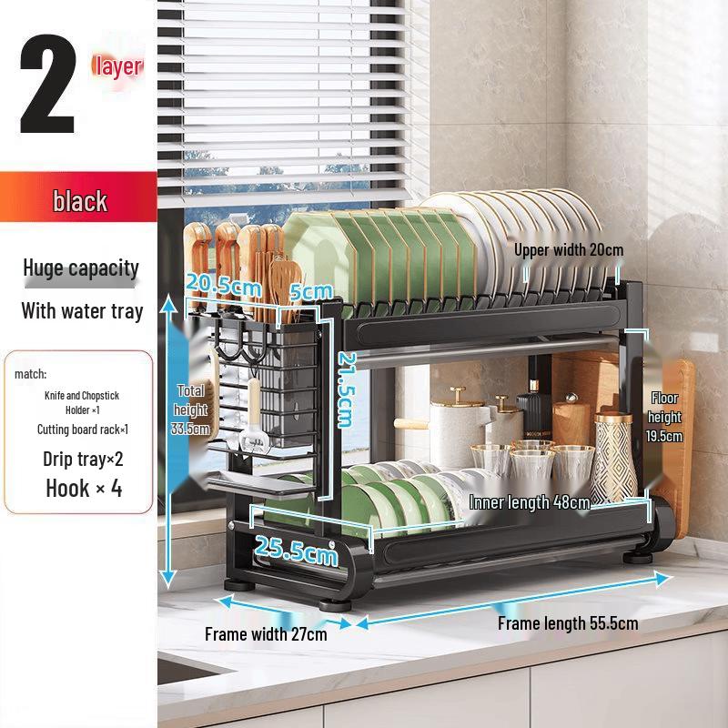 Multi-functional Kitchen Dish Drying Rack
