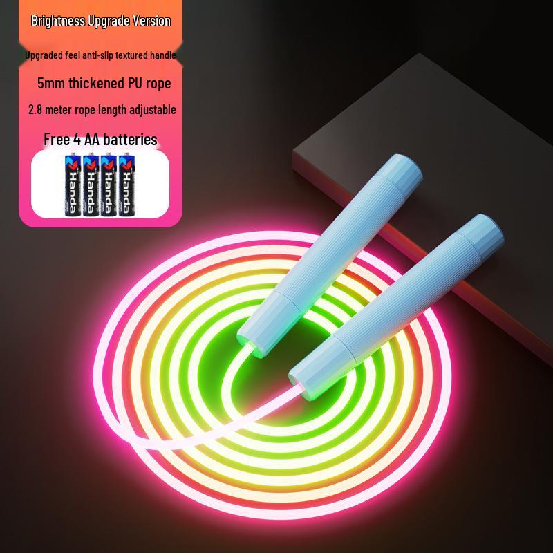Fluoreszierendes Glow-in-the-Dark Springseil für Kinder und Anfänger