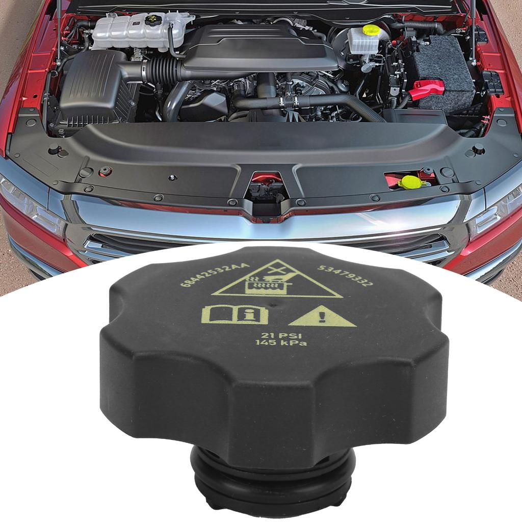 Motor Kylvätskebehållare Lock 68249136AA Ersättning för Chrysler Pacifica 6 Cyl 3.6L