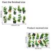 Self-Adhesive Plant Bonsai Wall Stickers Large Size Wall Mural Green Plants Wallpaper  Living Room