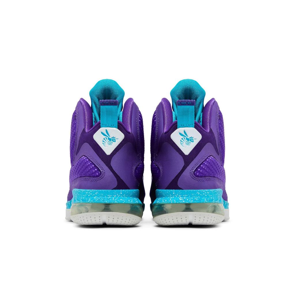 Nike LeBron 9 'Summit Lake Hornets' (Unisex) Pure Purple / Turquoise Blue-Wht Basketball Shoes 469764 500