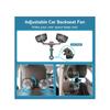 Car Fan for Backseat USB Powered Dual Head Car Seat Headrest Fan for Car 3 Speeds & 360° Rotatable Car Window Fan Powerful Air Circulation Fan with A
