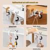 Removable No-Punch Desk-Side Backpack Hook