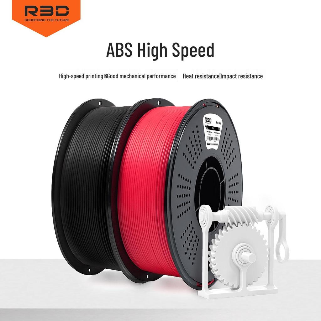R3D Bamboo-Enhanced 1.75mm ABS 3D Printer Filament, High Speed & Toughness, Eco-Friendly, 1kg.