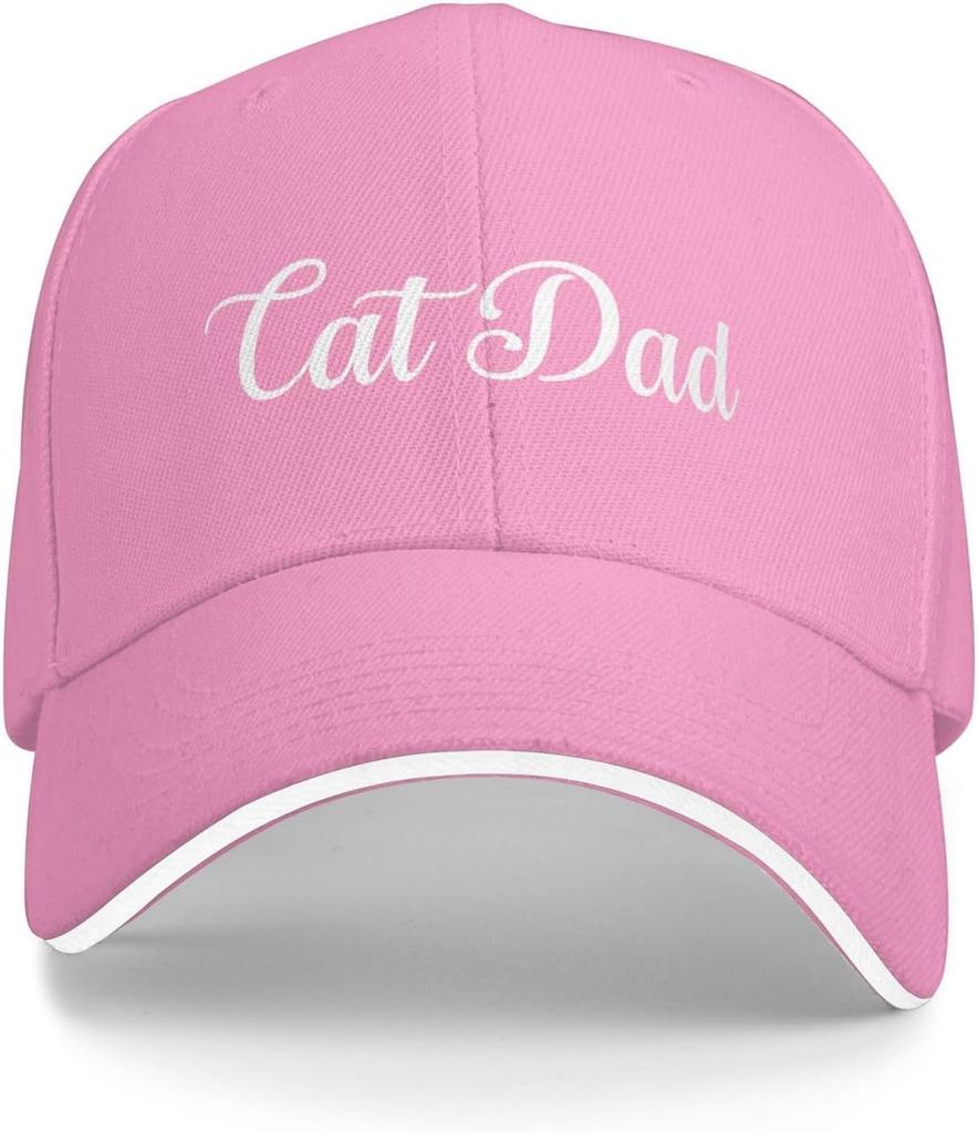 Katzenpapa Baseballkappe Polyester Klassisch Verstellbare Papa Mütze für Erwachsene Unisex