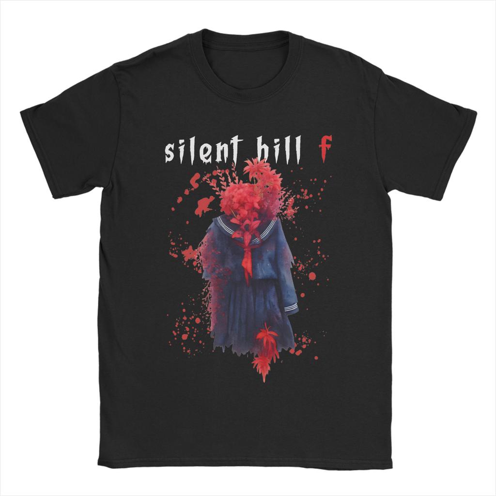 Funny Game Silent Hill F Anime Tshirts Unisex O-neck Short Sleeve Top Tee  Cotton Summer Clothing