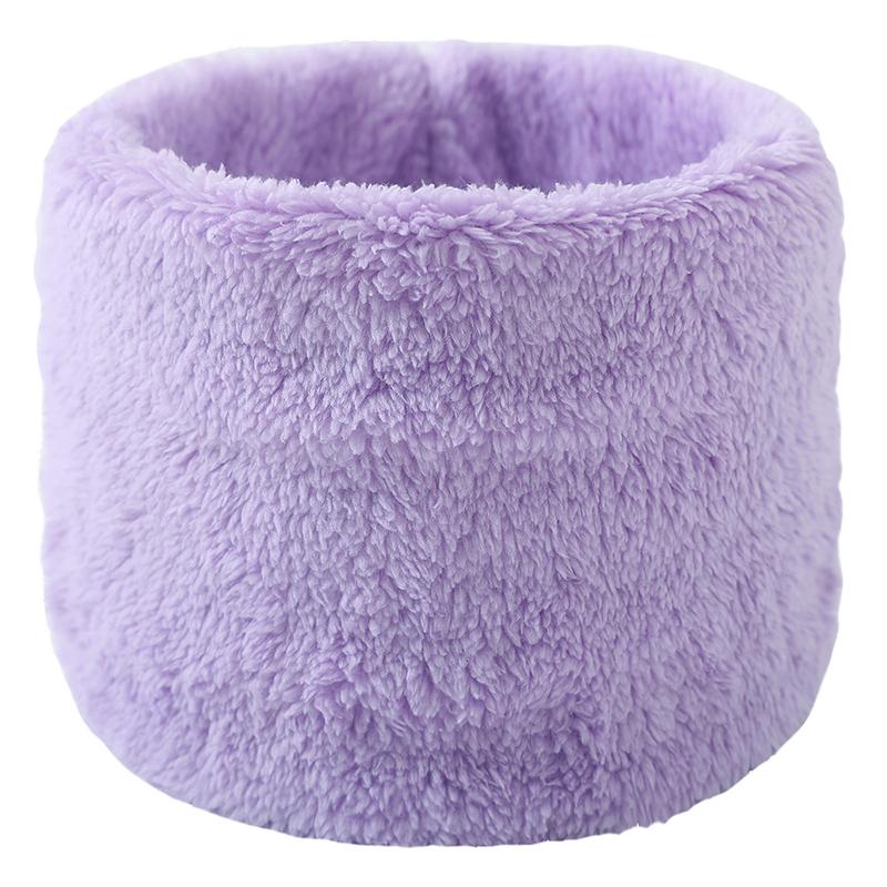 New High Quality Winter Warm Velvet Neck Ring Scarf For Women Men Solid Color Soft Neck Warmer Vintage Circle Snood Scarves