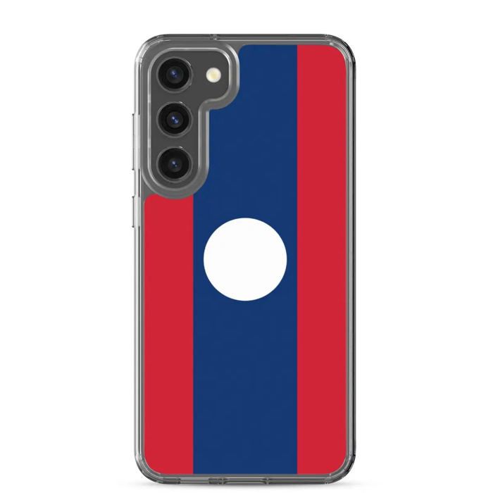 Coque Téléphone - Samsung - Galaxy S20 Plus - Drapeau Laos - Souple - Multicolore