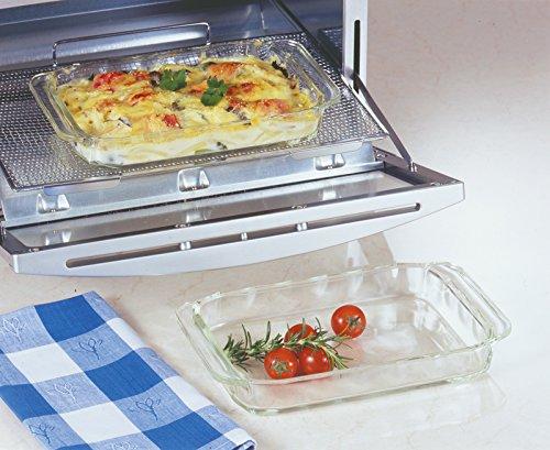 Iwaki Heat-Resistant Glass Oven Toaster Dish/Gratin Dish, 700ml, Basic, Set of 2 (KSKC3850-2)