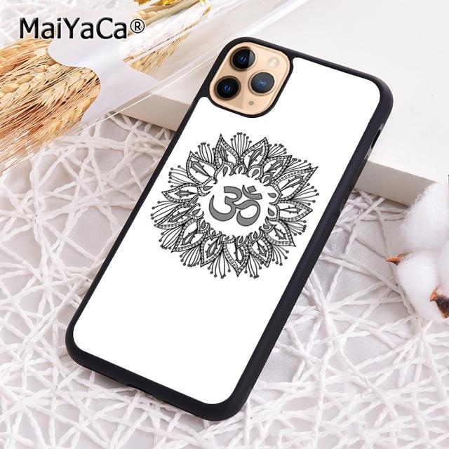MaiYaCa Yoga Om Namaste Mandala Buntes Design Handyhülle Für iPhone 17 Air 16 15 plus 11 12 13 14 pro max