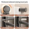 No Need To Drill Suction Cup Rotating Multi-bar Towel Rack Bathroom Hanger Folding Artifact Multifunctional Shelf Kitchen Shelf