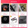 MANA 6 Bolt  Bicycle Float Disc Brake 160/180/203MM Steel Brake Edge for Heat Dissipation + Aluminum Alloy Inner Frame MTB Parts