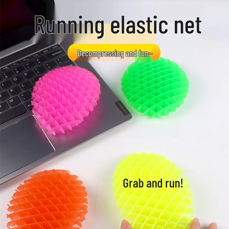Deformable Elastic Net Celebrity-Style Toy Worm 