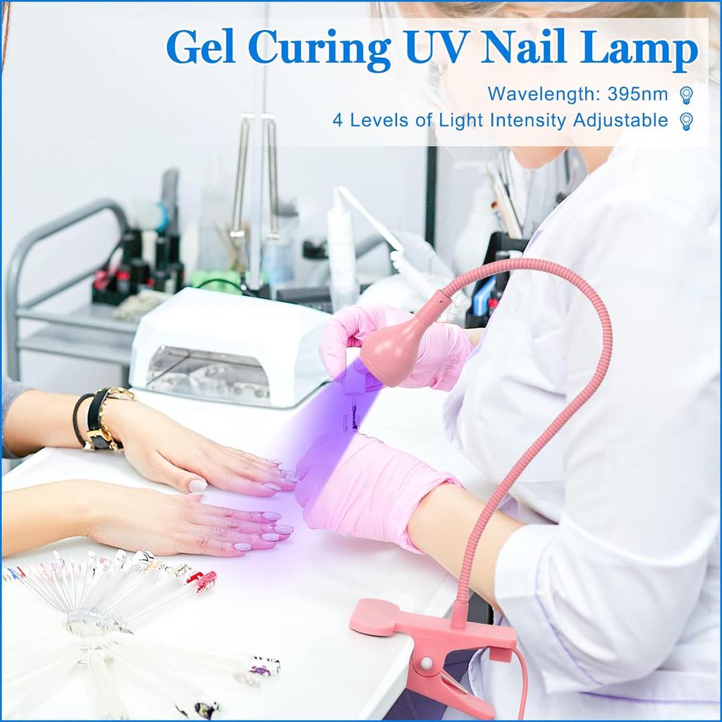 Lampy LED do paznokci 3W Elastyczna lampa Gooseneck Szybkoschnąca suszarka do paznokci Manicure Żel Lakier Utwardzający Światło do Paznokci Żelowych