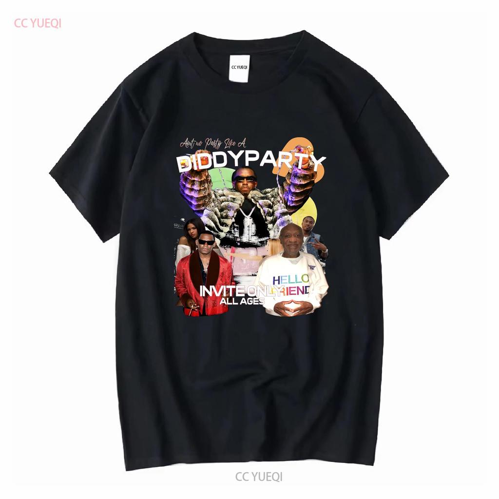 Aint No Party Like A Diddy T Shirt Retro Vintage Y2k Aesthetic vintage Washed Stylish graphic Stretched Versatile Slightly