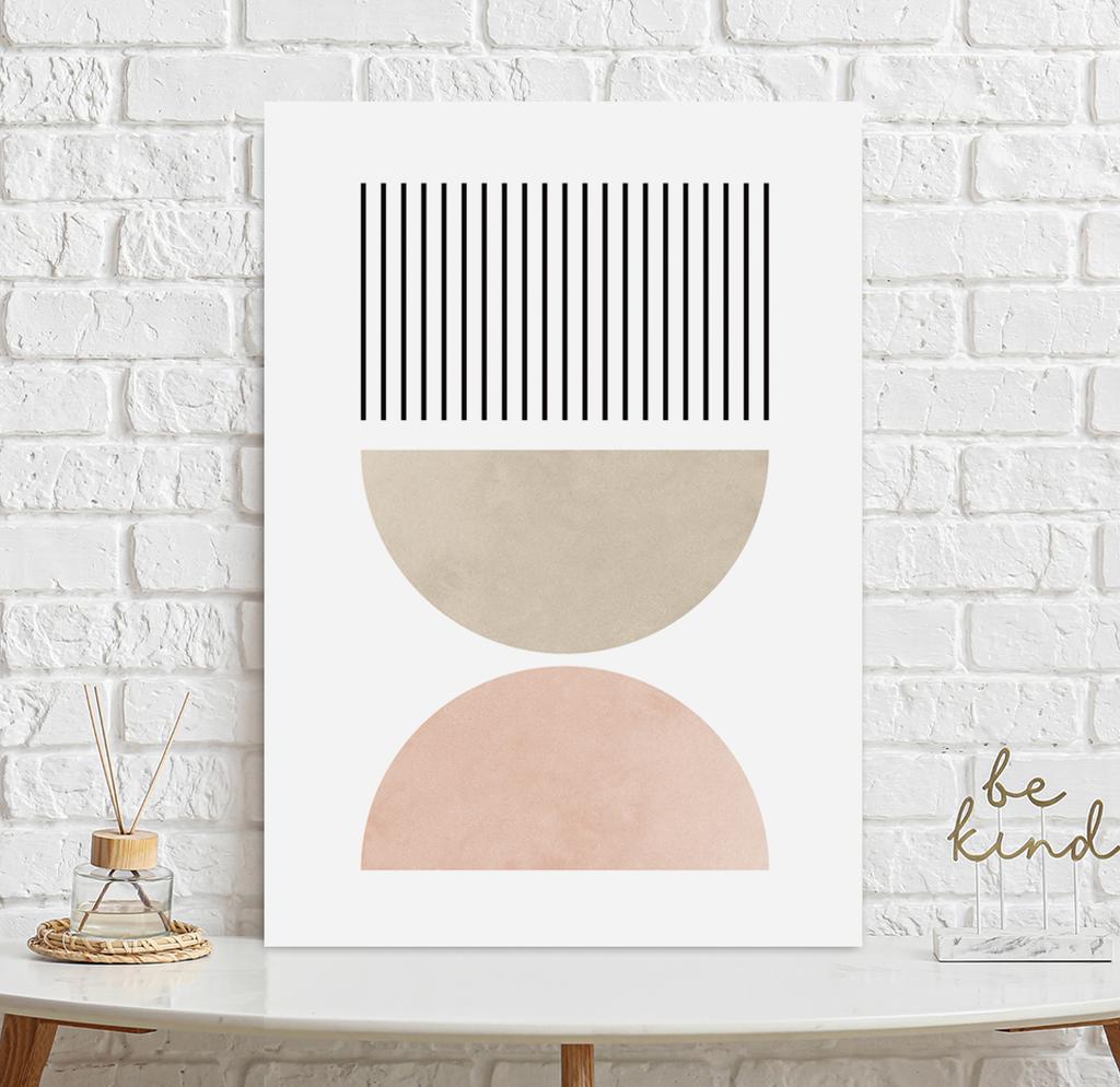 Poster Geometric Posters Pink Colors