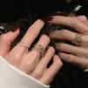 Korean Fashion Elegant Geometric Adjustable Copper Ring For Women Perfect For Style Ins