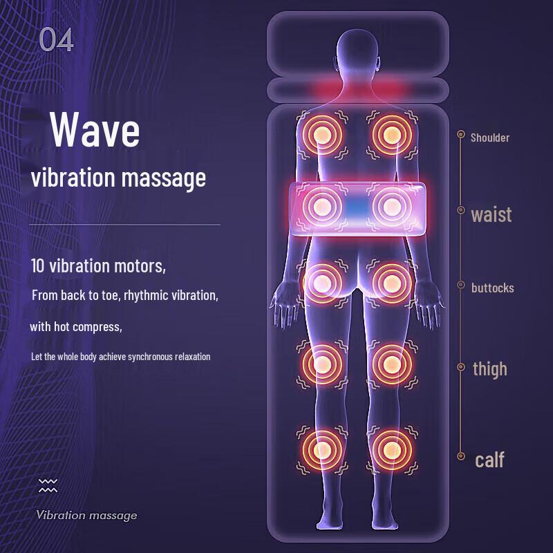 AUX Full-Body Multi-Functional Massager with Detachable Herbal Pillow