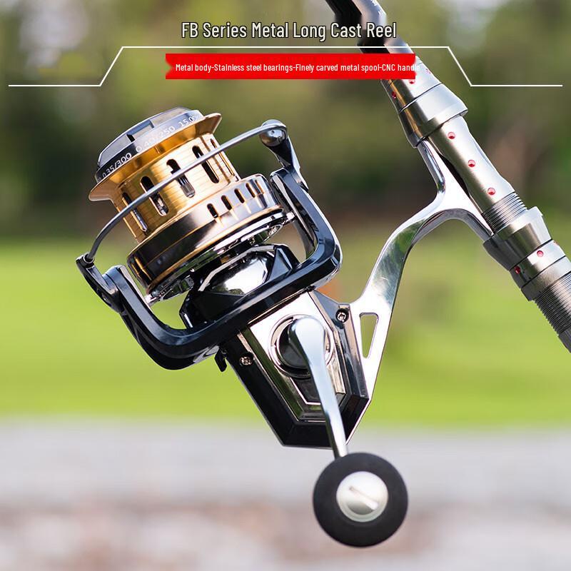 IOSN Metal Lure Spinning Fishing Reel