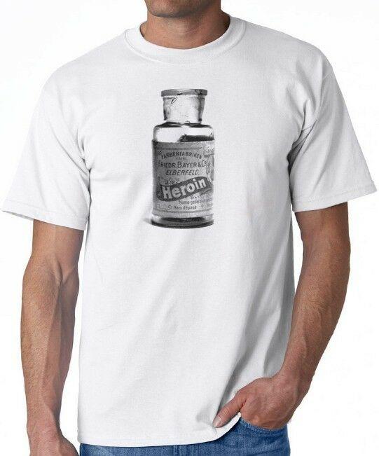 

Unisex T-Shirt Heroin Vintage Advertiset Retro Drugs Vial Opiates Bayer