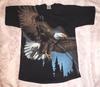 Vintage 90s Bald Eagle Wraparound AOP Graphic Tshirt FOTL Mens Medium Nature Unisex T-Shirt