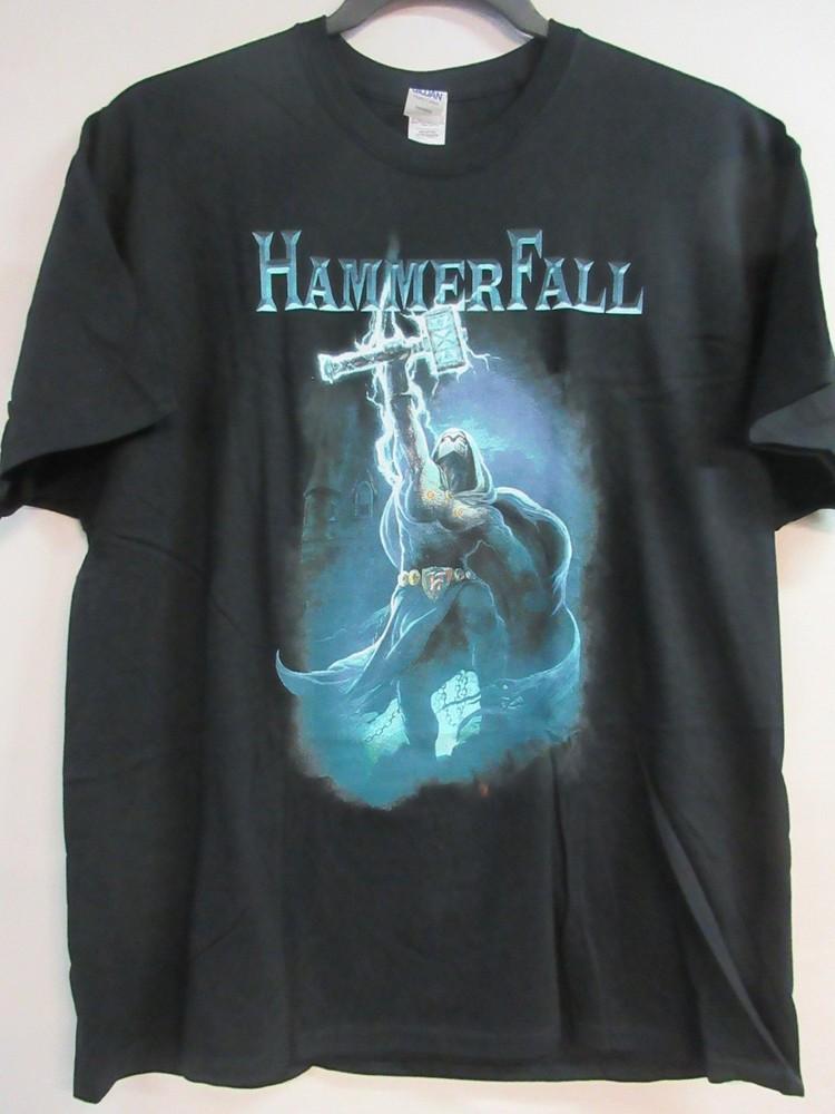 ОФИЦИАЛЬНЫЙ МЕРЧ HAMMERFALL КОНЦЕРТНАЯ МУЗЫКА ГРУППЫ HAMMER HIGH Футболка унисекс Extra Large M