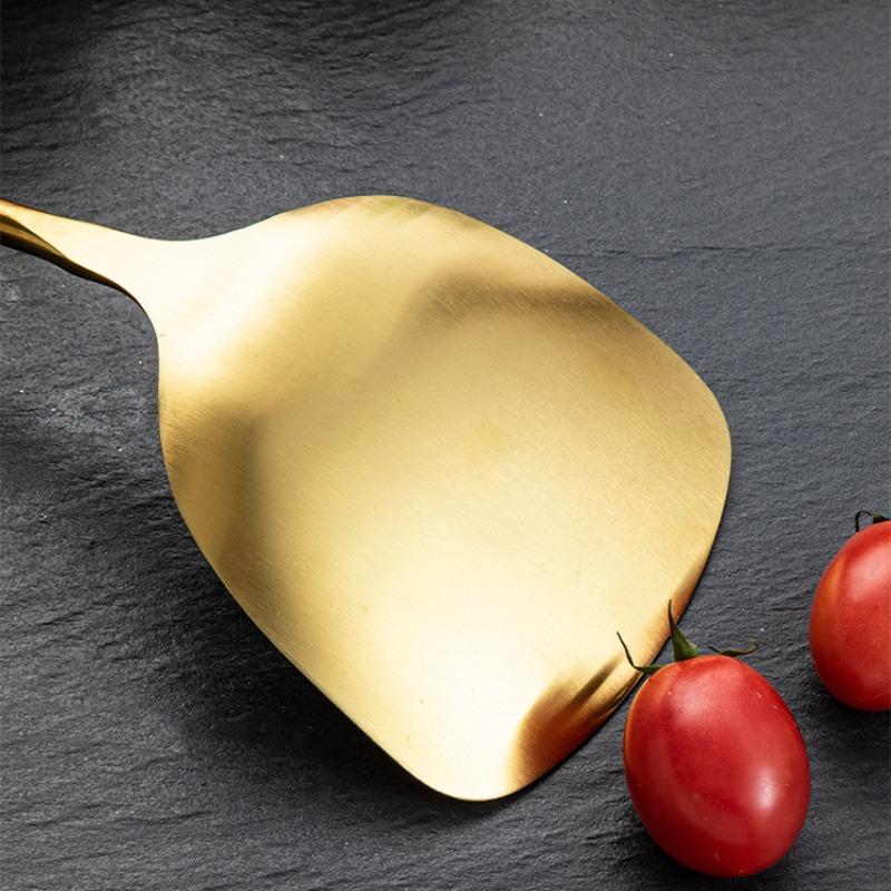JIN NIANG ZI 304 Stainless Steel Spatula Kitchen Utensils Wooden Handle Frying Spatula Kitchen Utensils