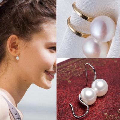 Stud Earrings ABS 2PC Korean Style Small Jewelry Pearl Earrings Hot Sale Pearl Environmental Protection Artificial