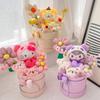 Cute Plush Bouquet, Bucket Doll Bouquet, Popular Gift for Birthdays, Friends, Children, Anniversaries, Mother's Day, Weddings, Entrance Ceremonies,