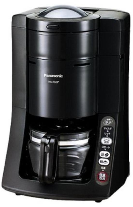 Panasonic Boiling Water Purifier Coffee Maker, 5-Cup Capacity, Black, NC-A55P-K