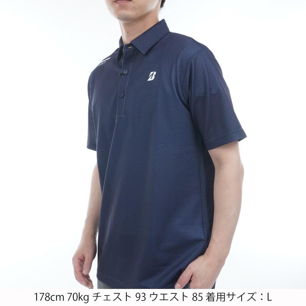 BRIDGESTONE Golf Men's Retro Short Sleeve Shirt, Size 3GE04A, NA