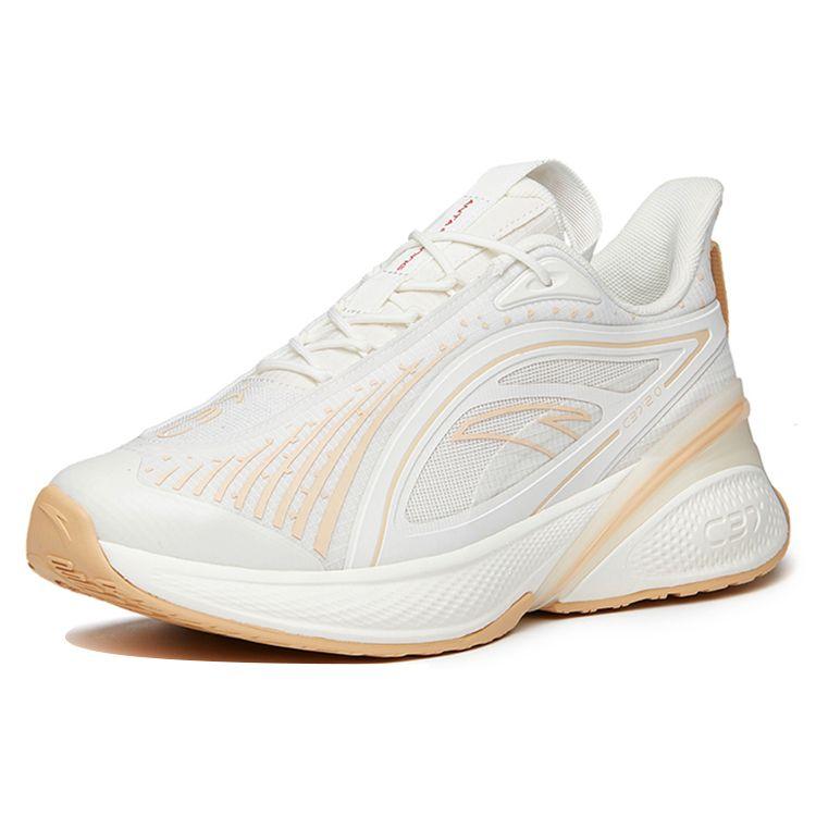 Anta C37 2.0 Comfortable Soft Sole Casual Low Top Running Shoes Men sneaker White Orange 112135537R-9