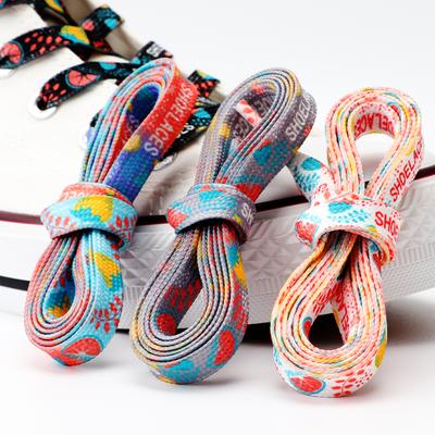 1 Paar Schnürsenkel mit Obst-Motiv, bunt bedruckt, flache Schnürsenkel für Turnschuhe, lässige Segeltuchschuhe, Zubehör, Sportschuhe, Schnürsenkel, Unisex