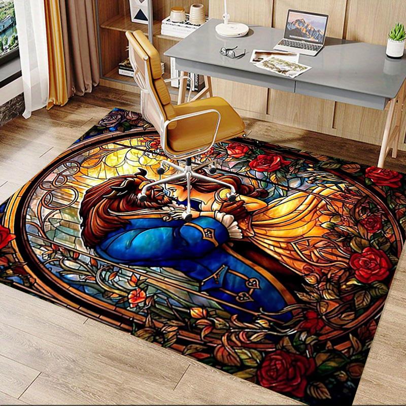 Beauty Beast Romance Carpet For Playroom Bedroom Living Room Sofa Home Decorkids Game Area Rug Nonslip Floor Mat