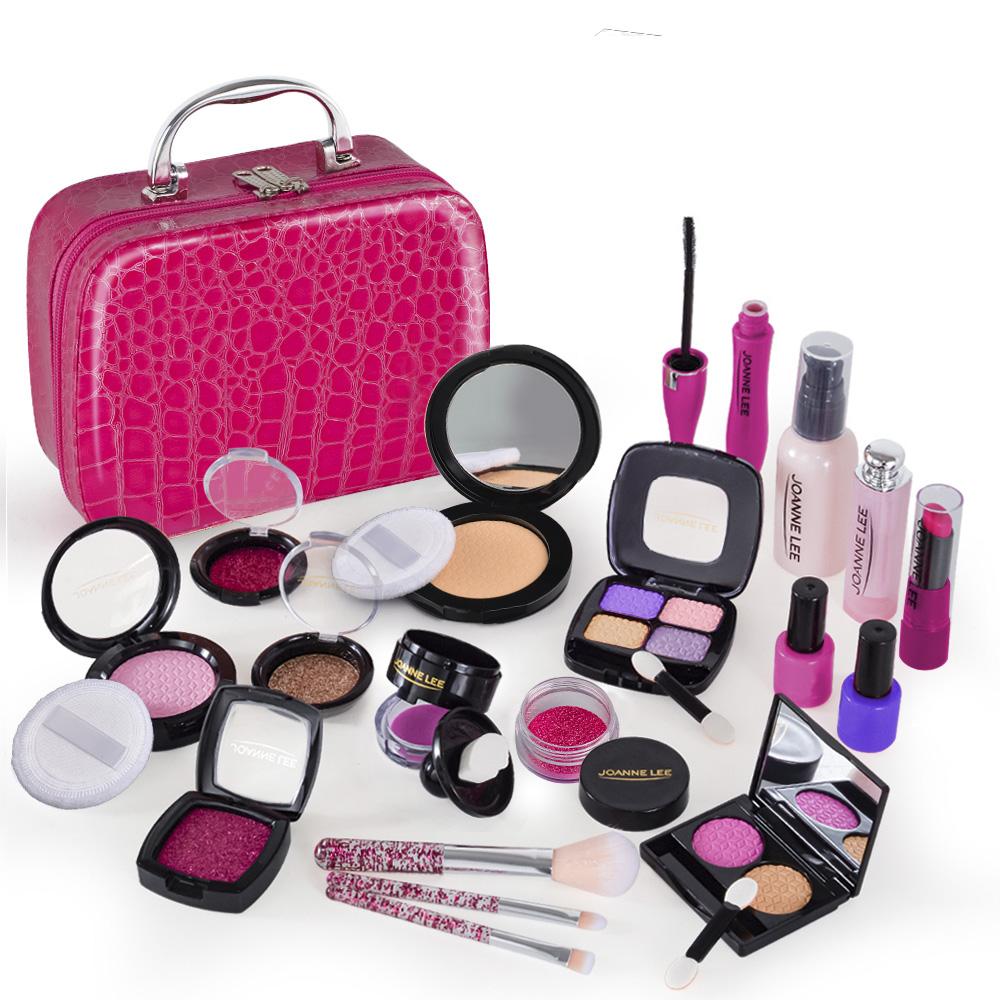 Non-Toxic Kids Toys Simulation Cosmetics Set Pretend Makeup Toys Children Play House Simulation Make Up Educational Toys For Children Fun Game
