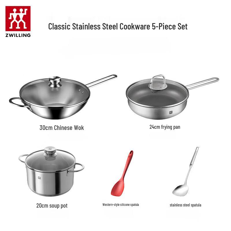 ZWILLING Stainless Steel 5-Piece Cookware Set