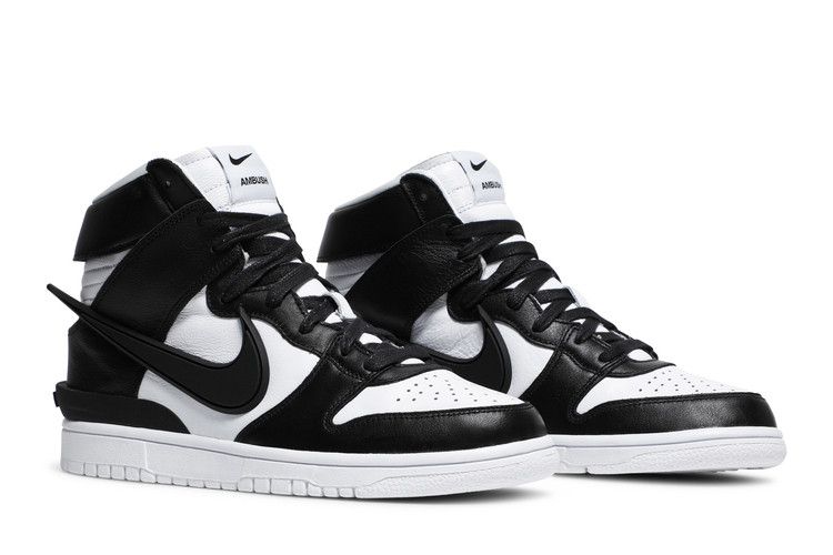 Men's Sneakers Nike Dunk High AMBUSH Black White Black/Spruce Aura-White