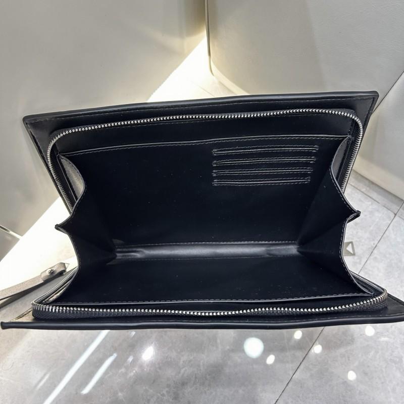 Genuine Leather Woven Card Holder Wallet Men Women Compact Business Commuter Clutch Bag In Black Coffee Grey Green