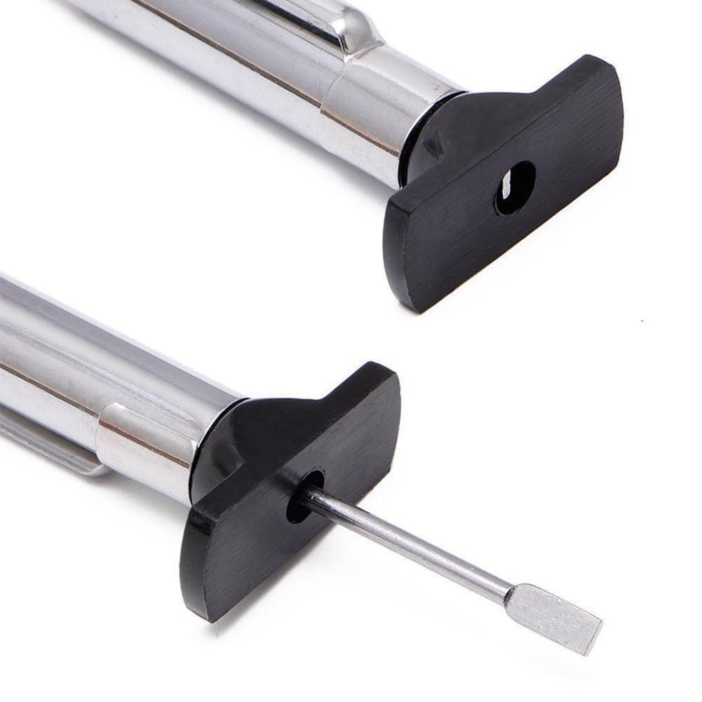 New Safety Metric Standard Measures Tire Tread Depth Gauge Tyre Tester Pen Shape Gage25mm