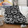 Love-miss You-gift for Girlfriend Fluffy Blanket Flannel Warmth Soft Plush Sofa I Love You Heart Pattern Blanket Tourist