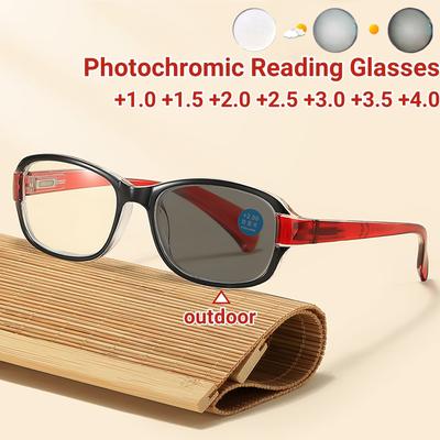 Ochelari de citit fotocromatici ultra-ușori pentru femei și bărbați, cu protecție UV de înaltă definiție, pentru prezbiopie, ochelari anti lumină albastră