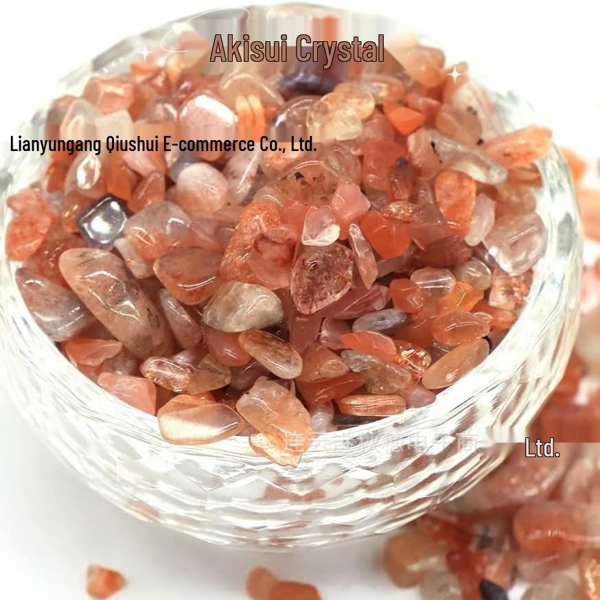 Golden Sunstone Crystal Gravel: Purifying Decoration for Fish Tanks & Bonsai